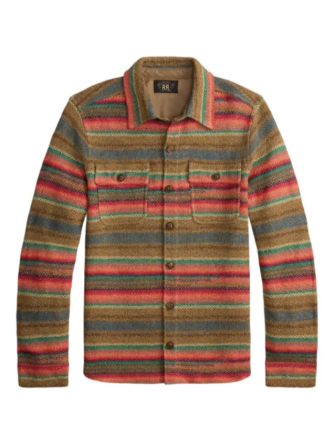 Ralph Lauren RRL buttoned striped knitted shirt