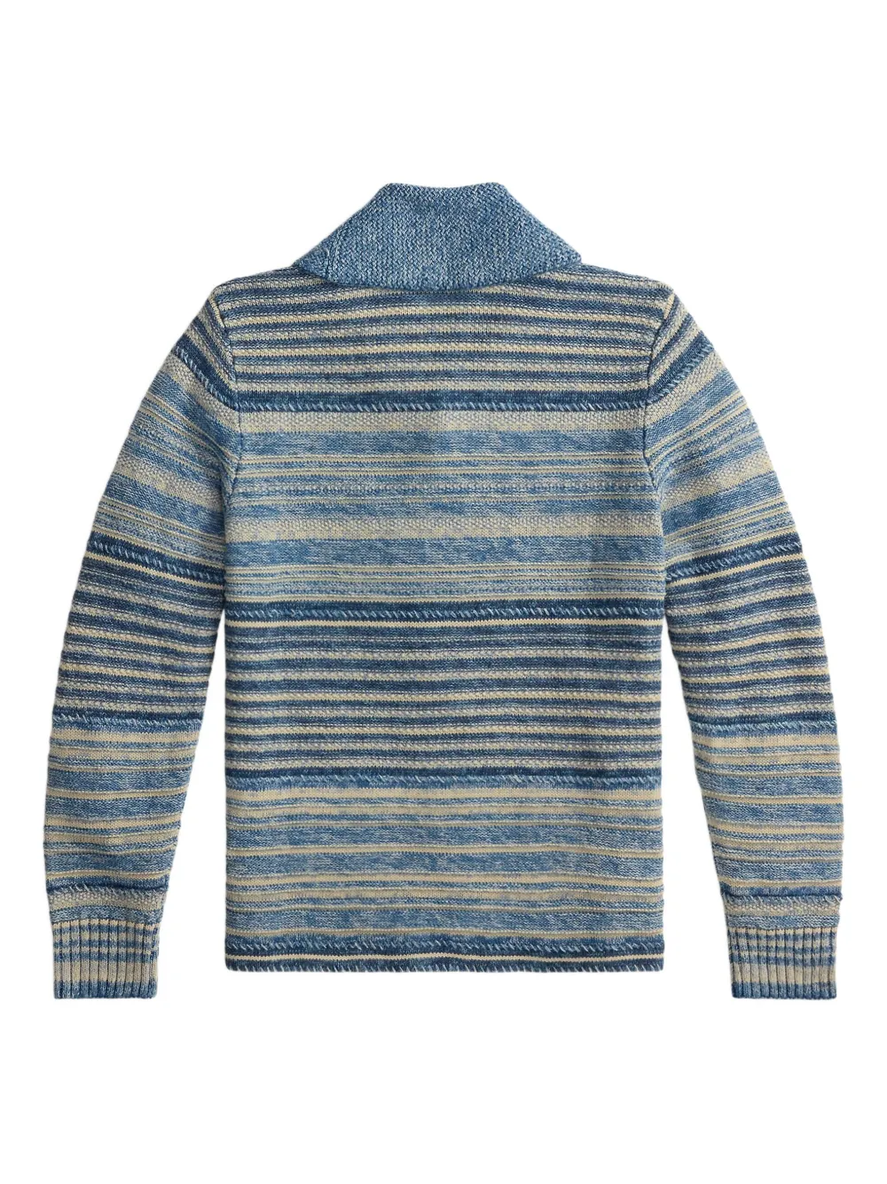 Ralph Lauren RRL Gestreept vest met knoop Blauw