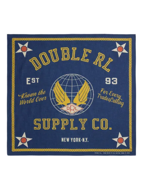Ralph Lauren RRL logo-printe cotton bandanna