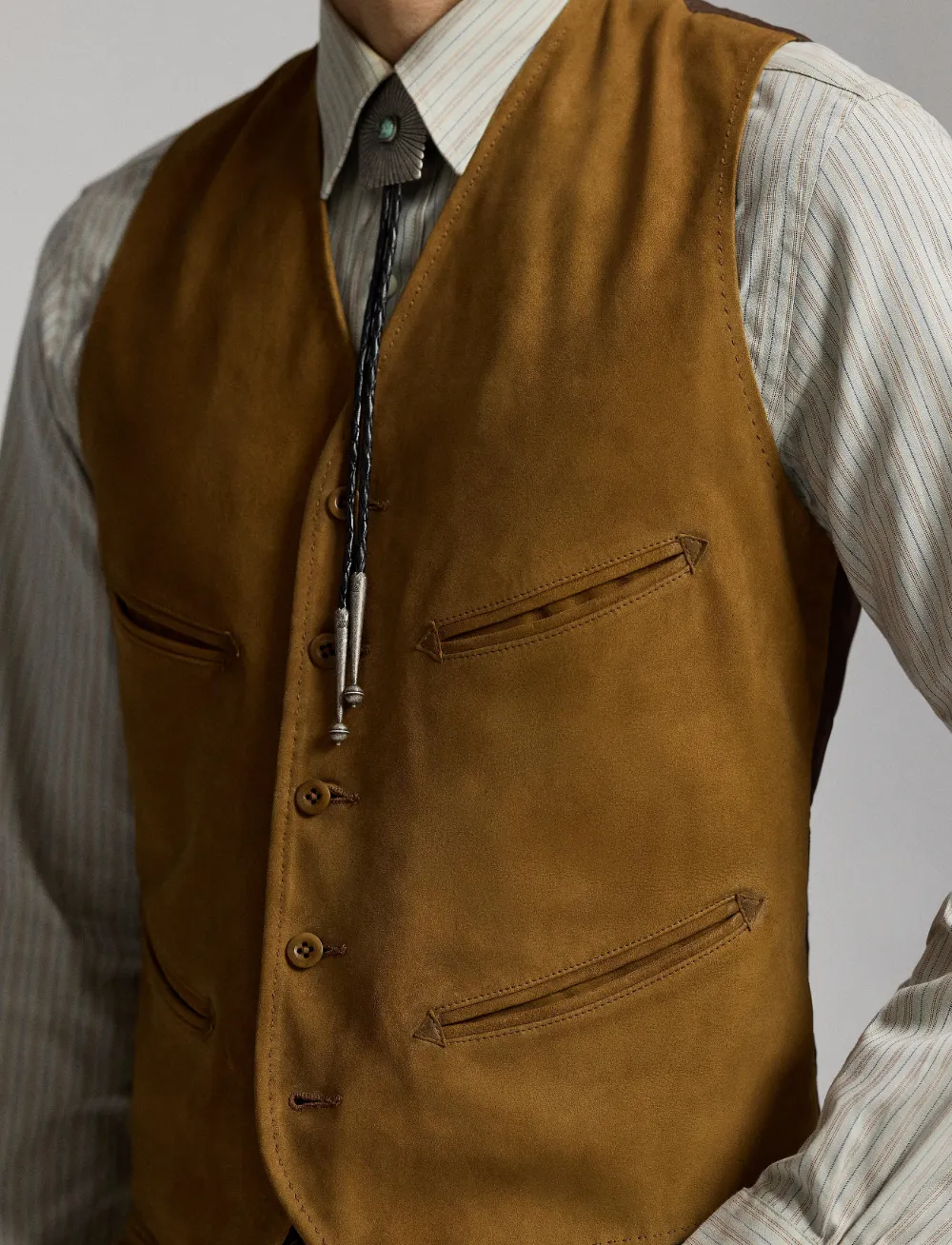 Ralph Lauren RRL スエード ベスト | ブラウン | FARFETCH JP