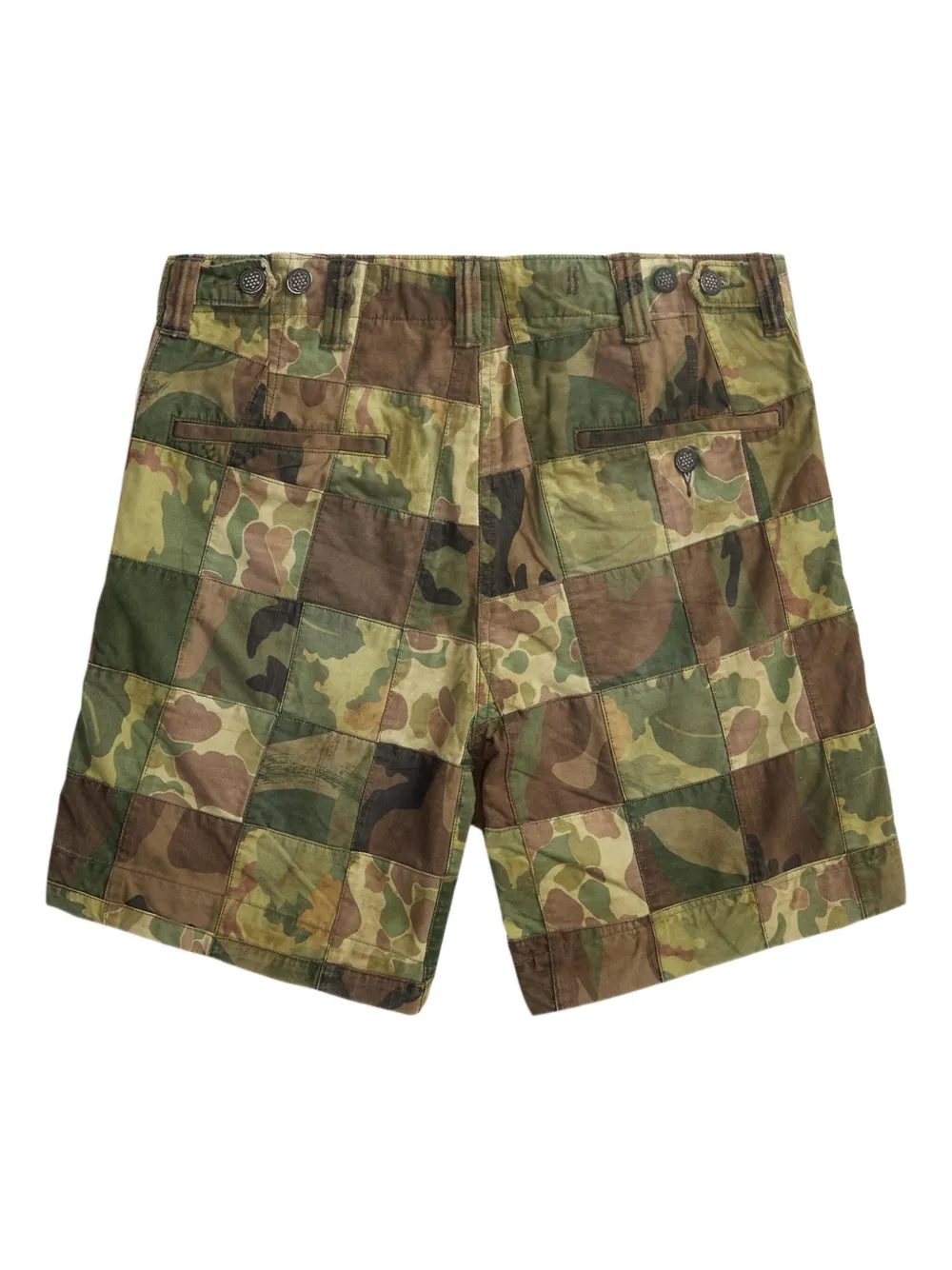 【新品】RRL RALPH LAUREN 迷彩ショートパンツ Ralph Lauren RRL パッチワーク カモフラージュ ショートパンツ