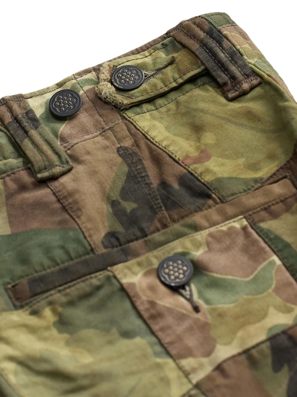 Ralph Lauren RRL Shorts met camouflageprint Groen