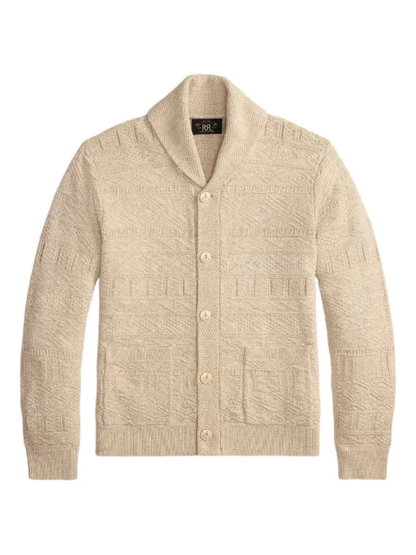 RRL ローゲージ　ショールカラー カーディガン Ralph Lauren RRL ショールカラーカーディガン | ニュートラル