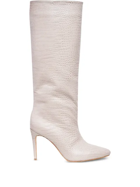 GINISSIMA Milla crocodile-embossed boots