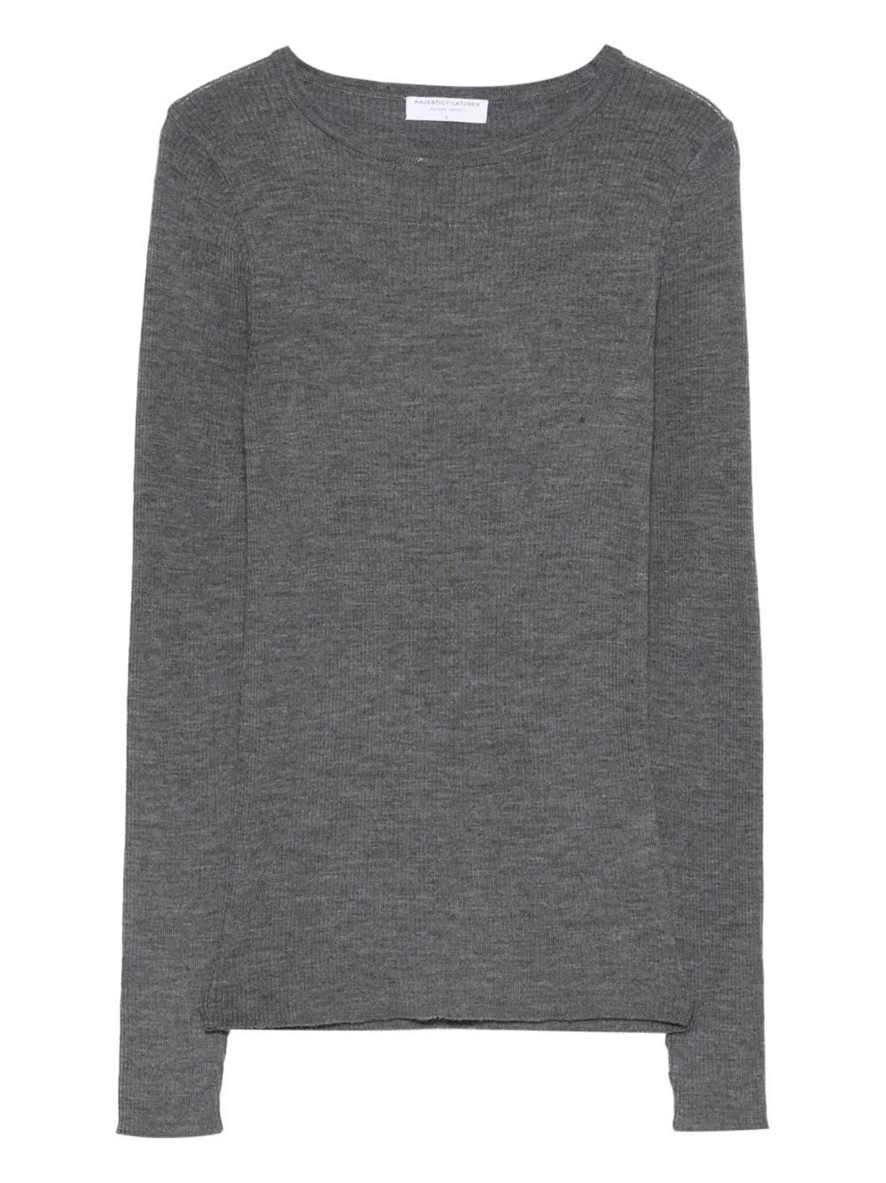 Majestic Filatures Geripptes Tanktop - Grau