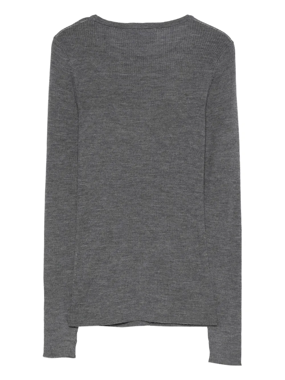Majestic Filatures Geribbelde tanktop Grijs