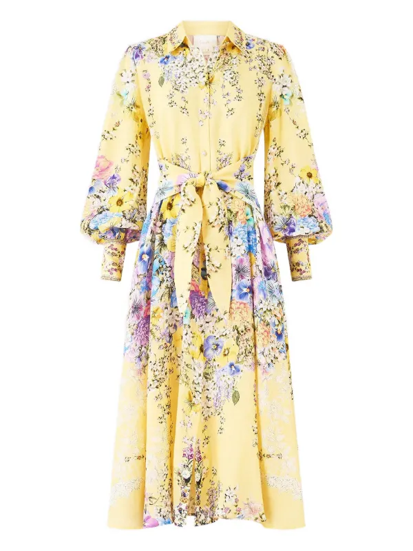 knee length dresses for ladies Maddy Cotton Midi Dress  SIMKHAI