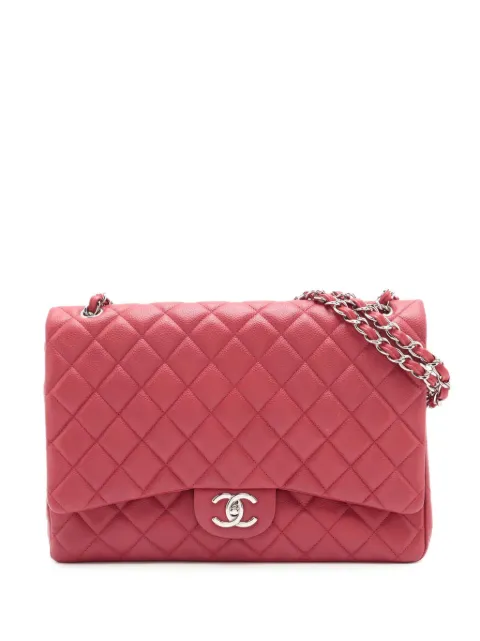 CHANEL Pre-Owned 2010-2011 Maxi Classic Caviar Double Flap shoulder bag