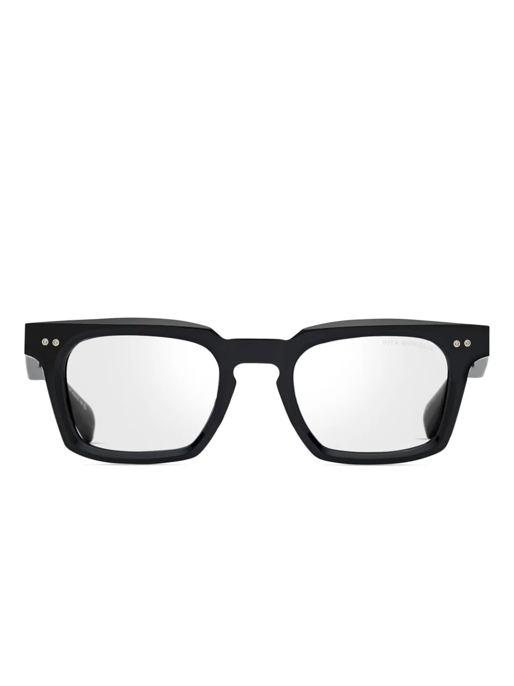 Dita Eyewear square frame monolix glasses | Black | Image 1