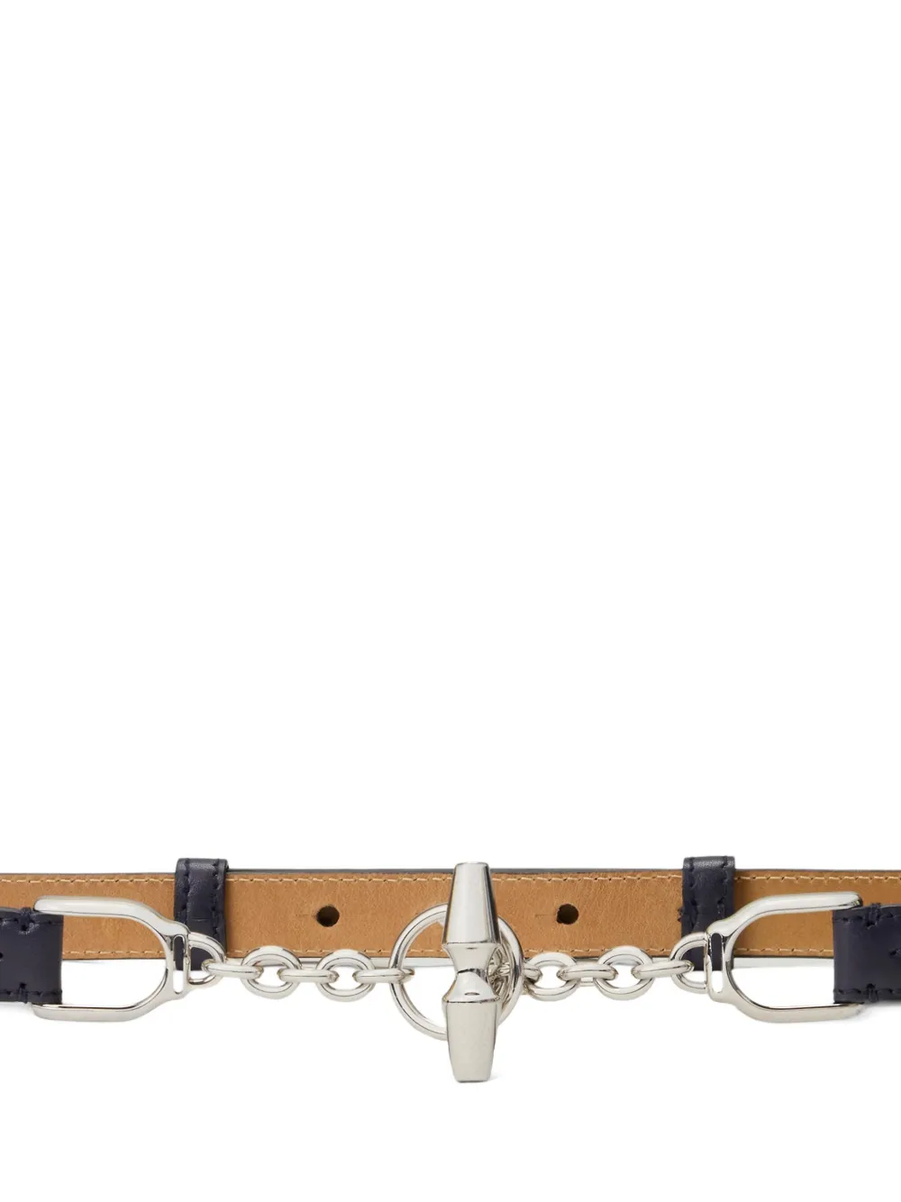 Ralph Lauren Collection Kalfleren riem - Blauw