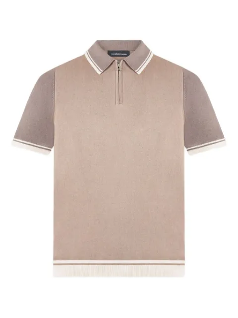 Manière De Voir stripe-trim polo shirt