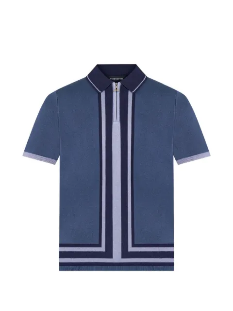 Manière De Voir Strick-Poloshirt mit Kontrastborte