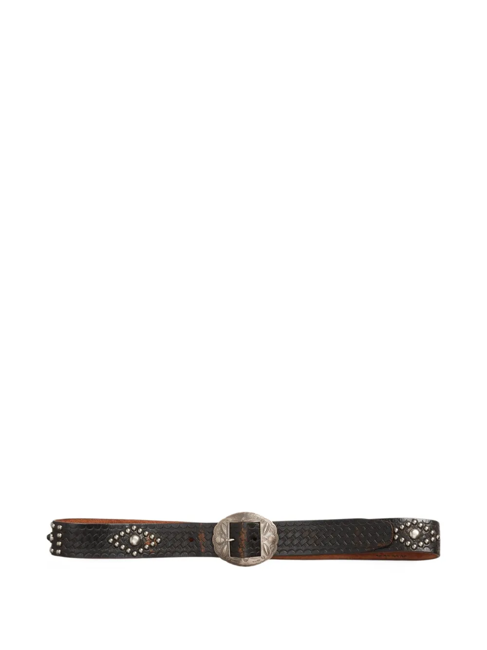 Ralph Lauren RRL Riem met studs - Zwart