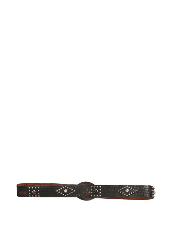 Ralph Lauren RRL スタッズ レザーベルト | ブラック | FARFETCH JP
