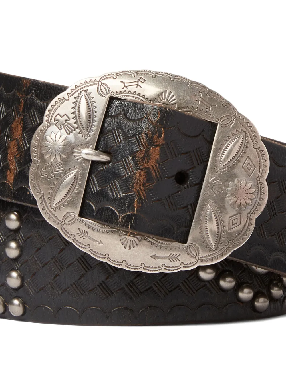 Studded Leather Belt