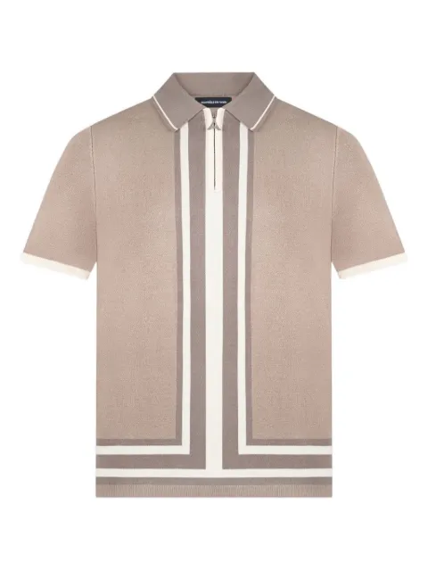 Manière De Voir stripe-detailed polo shirt