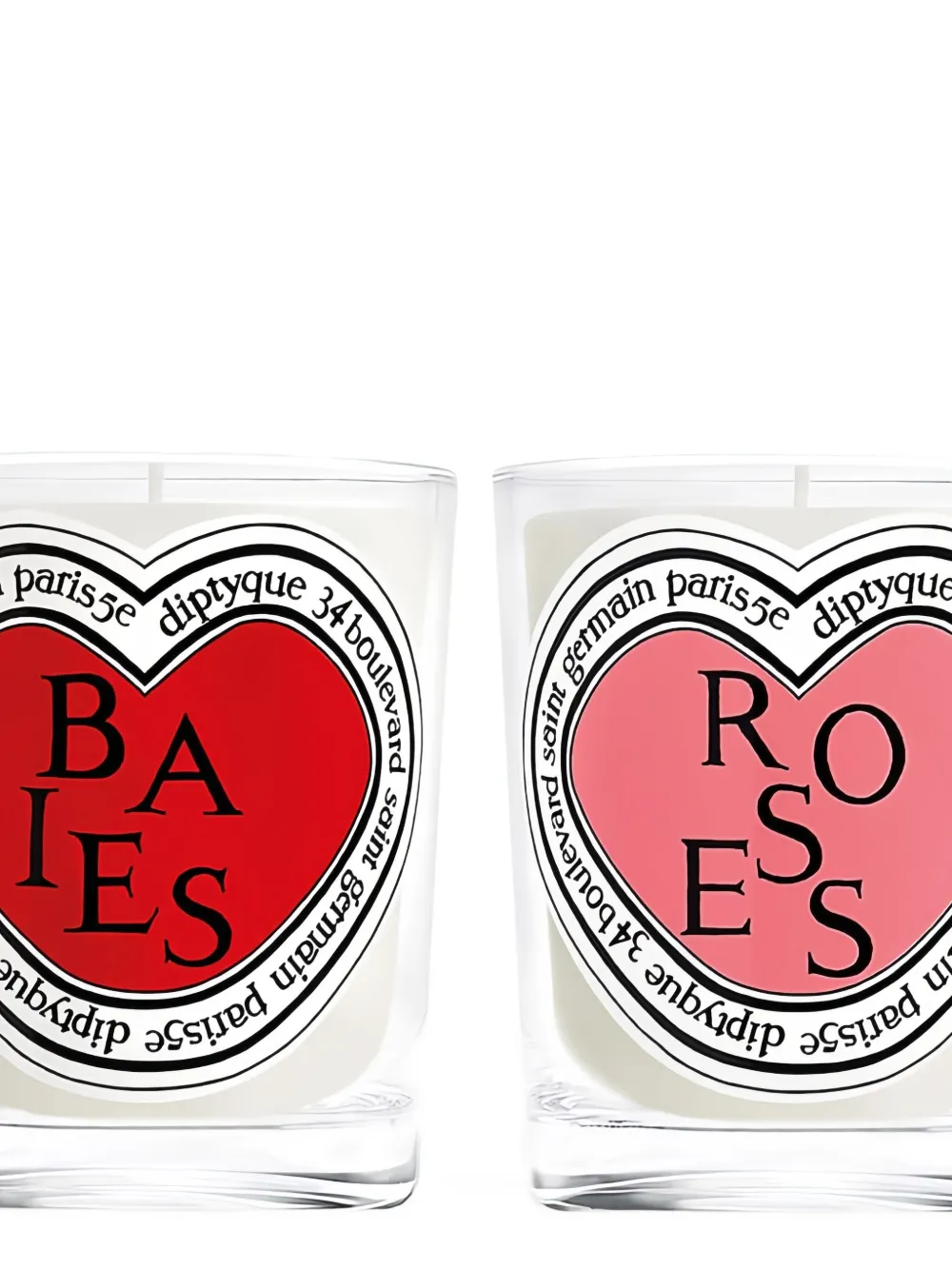 Diptyque Baies Roses candles (set of two) - Wit