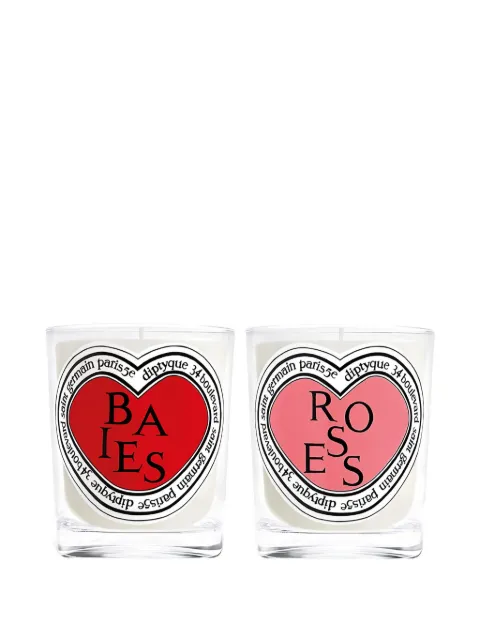 Diptyque baies roses candles (set of two)