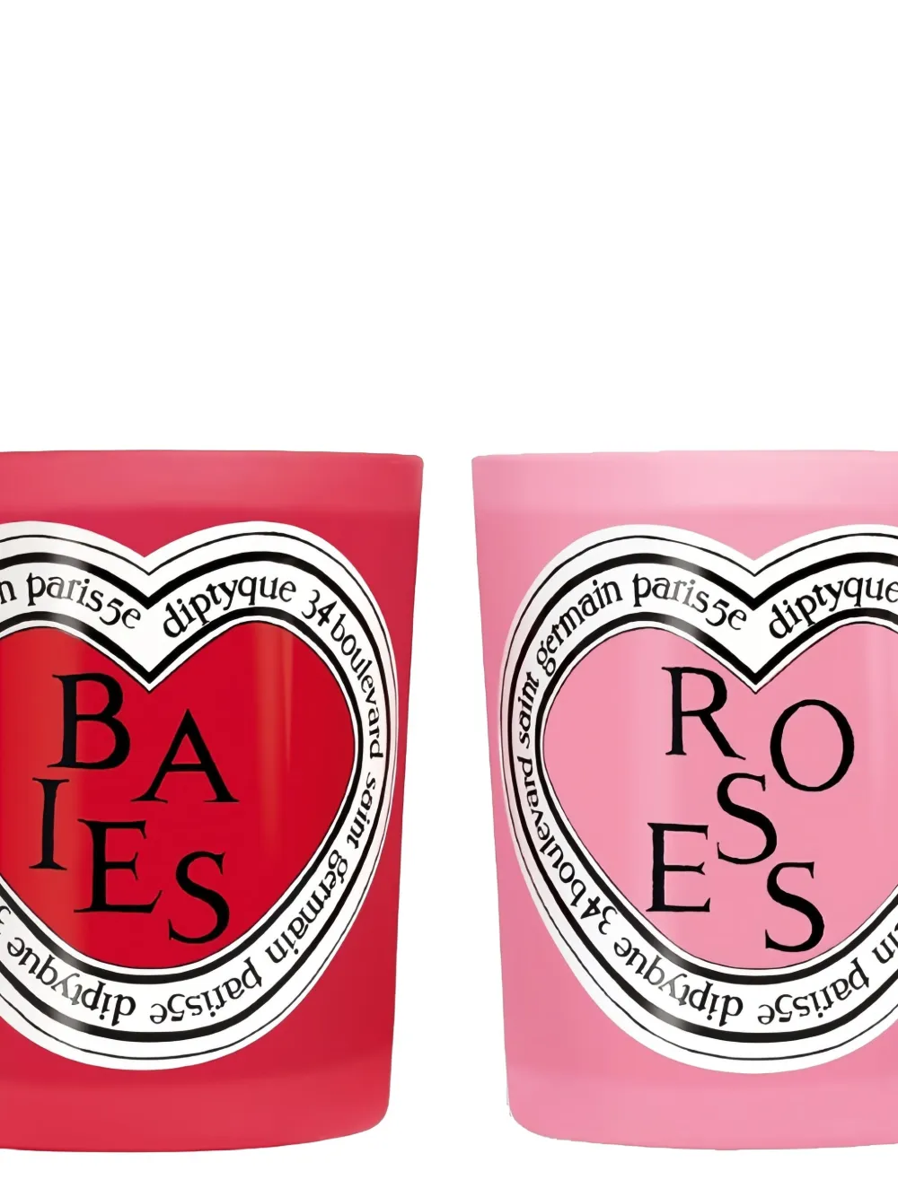 Diptyque Baies Roses candles (set of two) - Roze