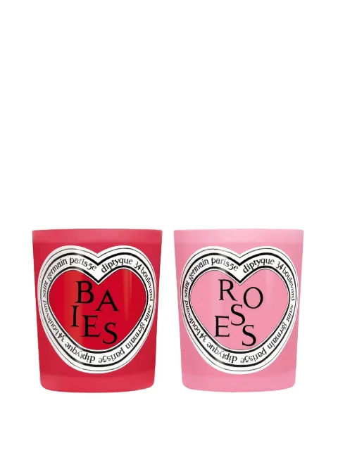 Diptyque Baies Roses candles (set of two)