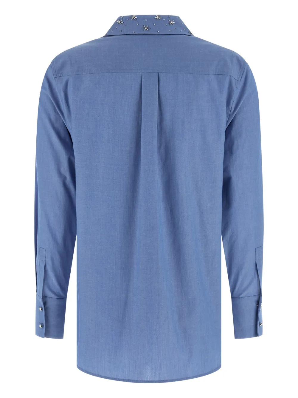 Max Mara Staffa crystal-appliqué shirt - Blauw