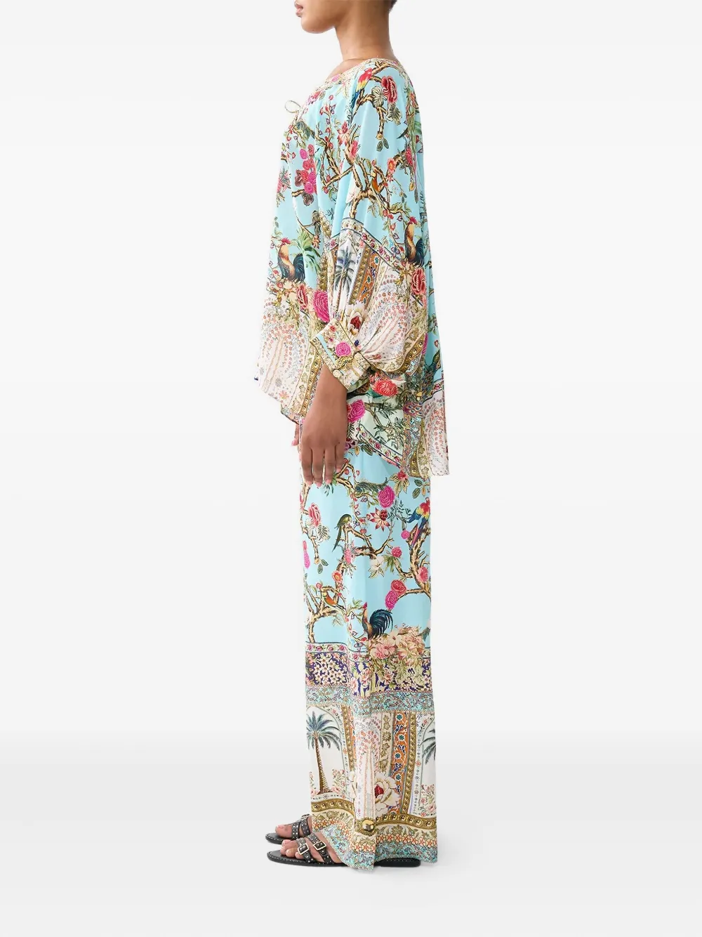 Camilla Sultans And Queens Drawstring-fastening Trousers In Multi