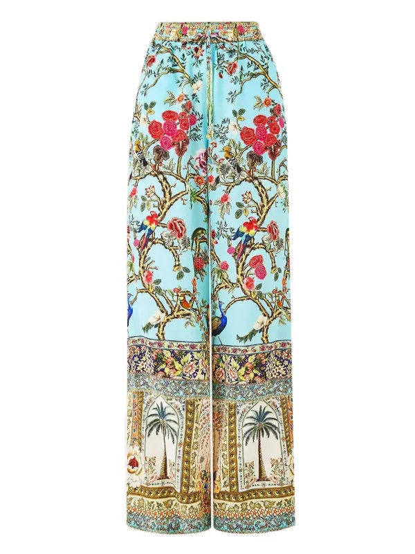 Camilla Sultans and Queens Drawstring-fastening Trousers in Blue