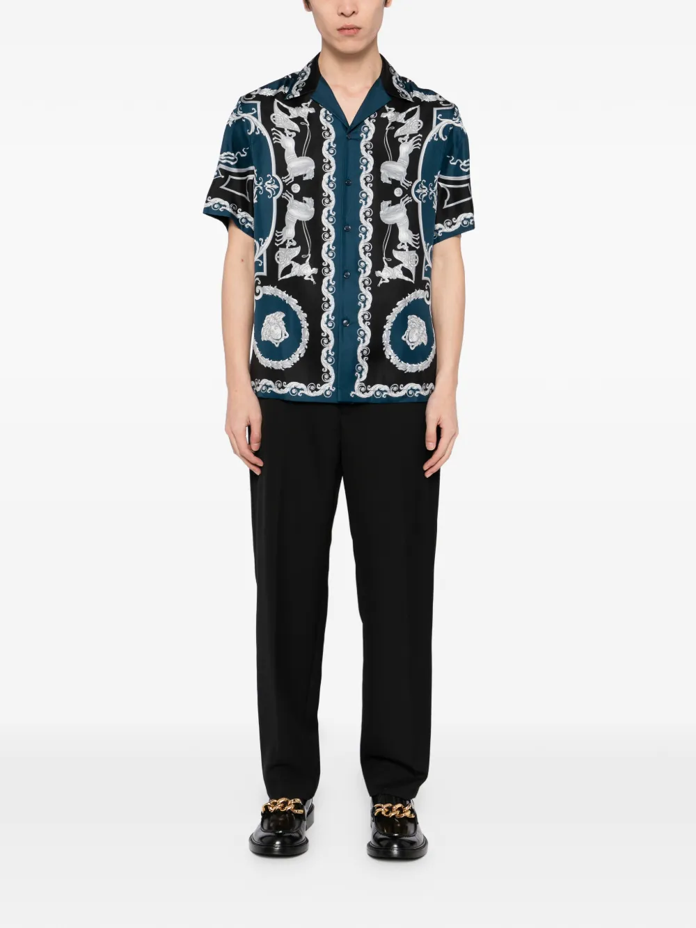 Versace Hall Of Heroes shirt - Blauw
