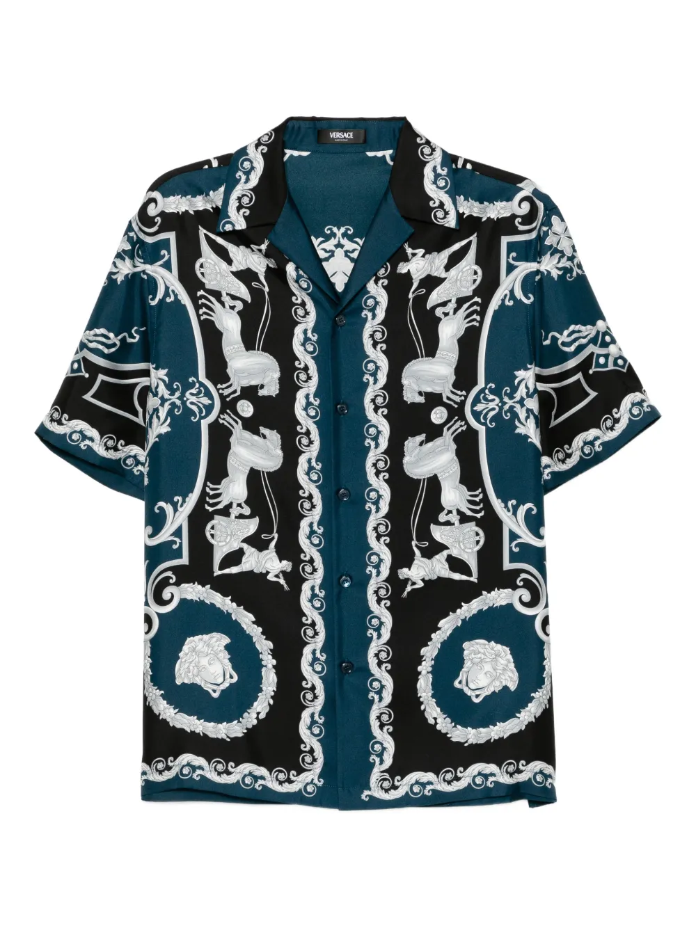 Versace Hall Of Heroes shirt - Blu