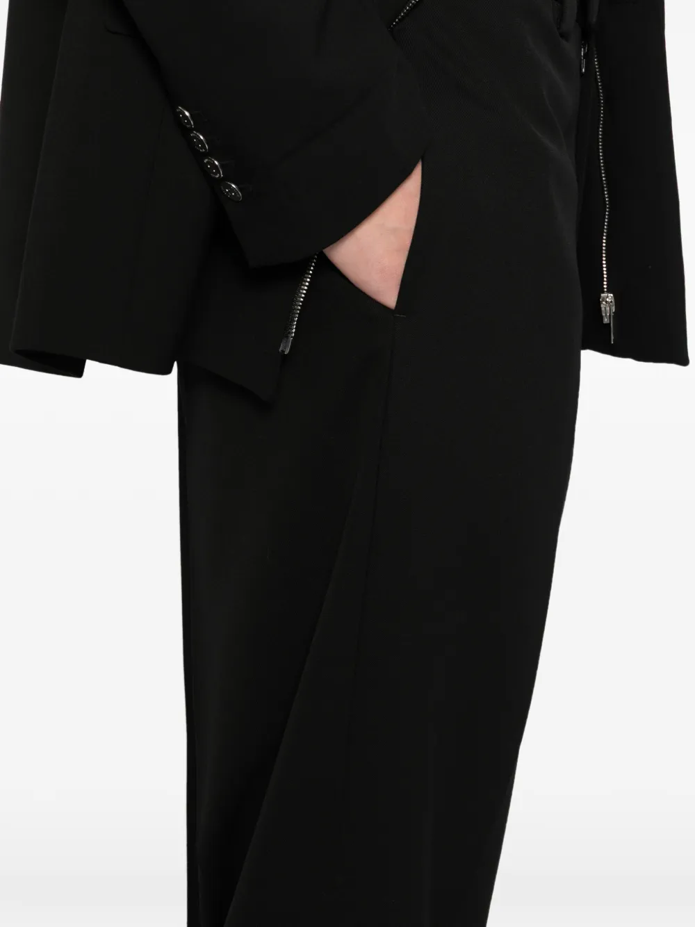 Versace Wollen pantalon Zwart