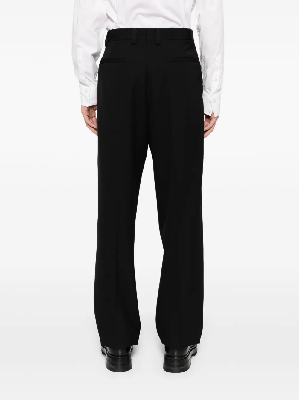 Versace Wollen pantalon Zwart