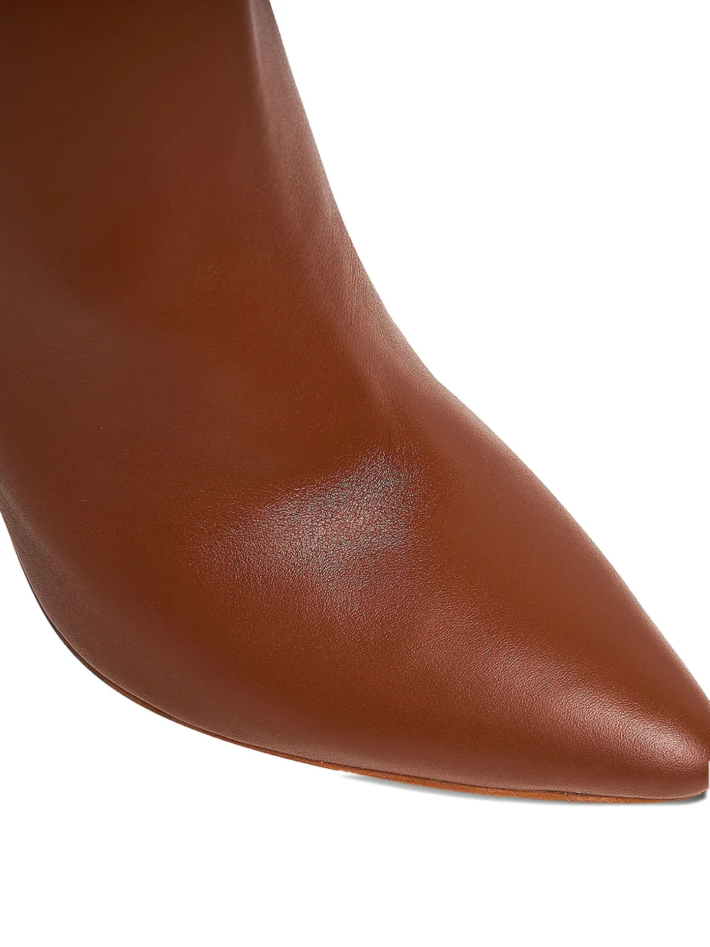 Ginissima 95mm Milla Leather Knee-high Boots In Brown