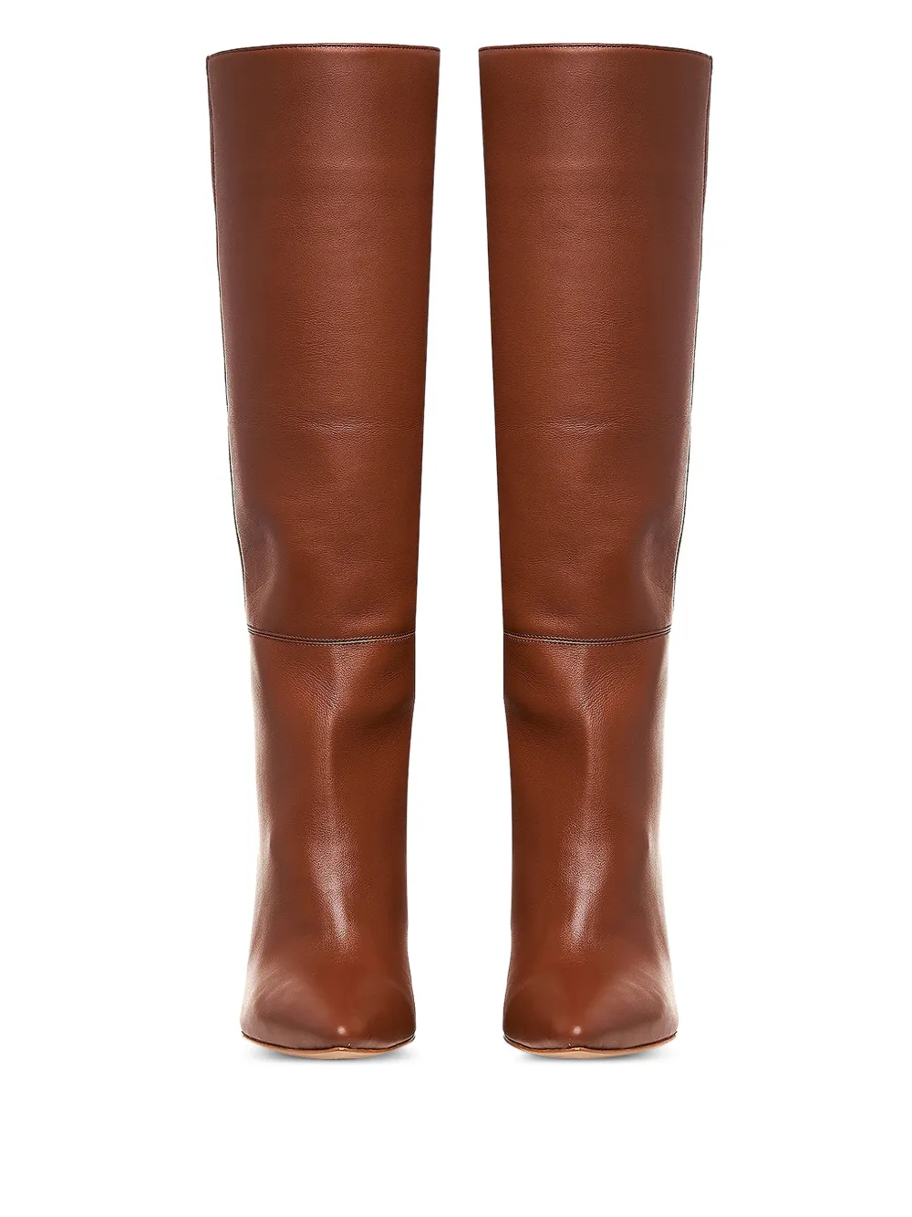 GINISSIMA 95 mm Milla leren knielaarzen Bruin