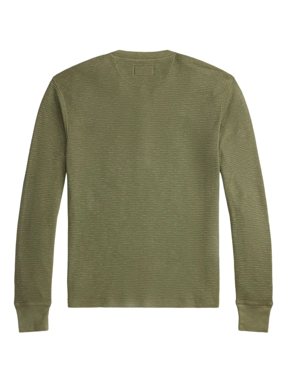 Ralph Lauren RRL Gebreid T-shirt met Henley-hals - Groen