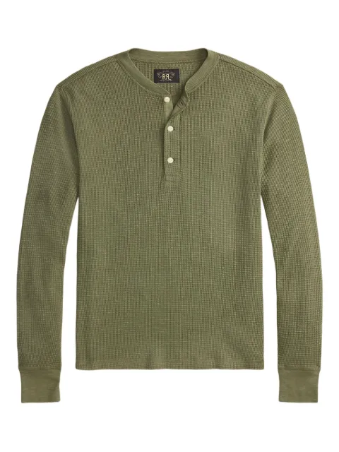 Ralph Lauren RRL Henley-neck knitted T-shirt