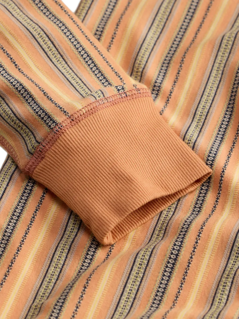 Ralph Lauren RRL Gestreept T-shirt met lange mouwen Oranje