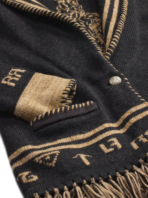 Ralph Lauren RRL フリンジ カーディガン | ブラック | FARFETCH JP