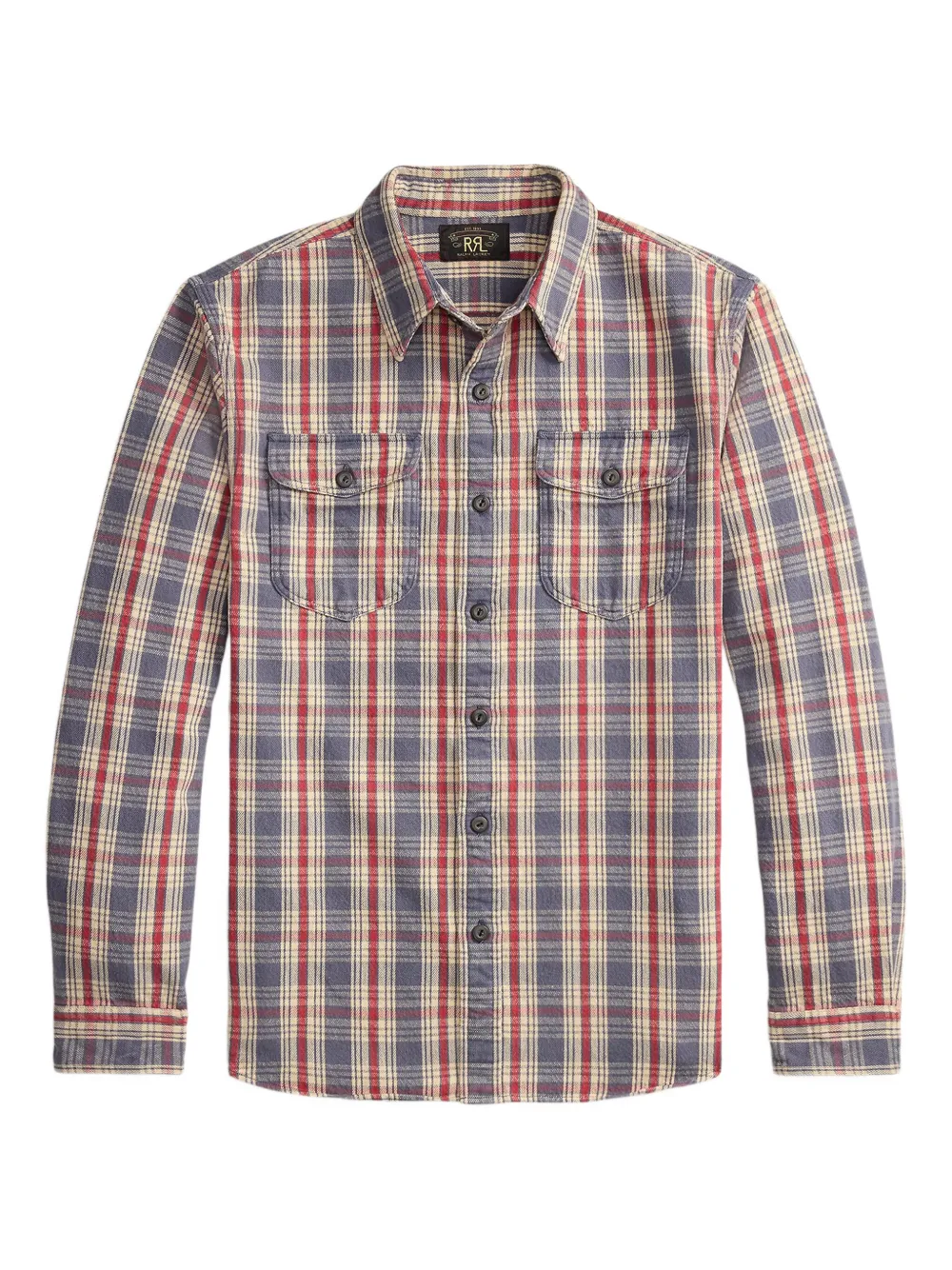Ralph Lauren RRL Camicia in cotone a quadri - Blu