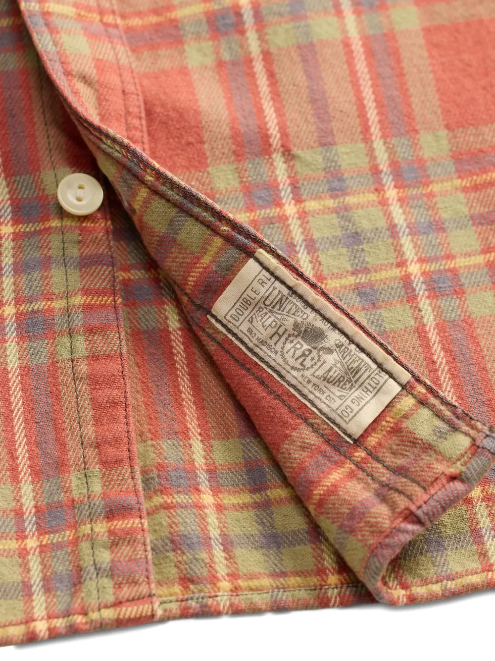 Ralph Lauren RRL Geruit katoenen overhemd Rood