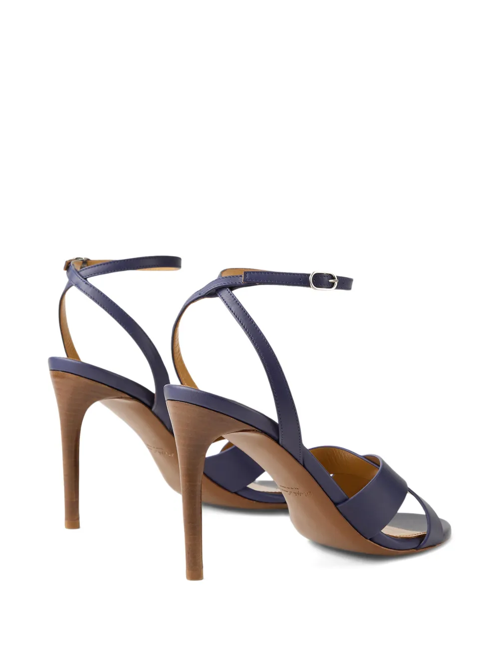 Ralph Lauren Collection Cleary sandalen met gekruiste bandjes Blauw