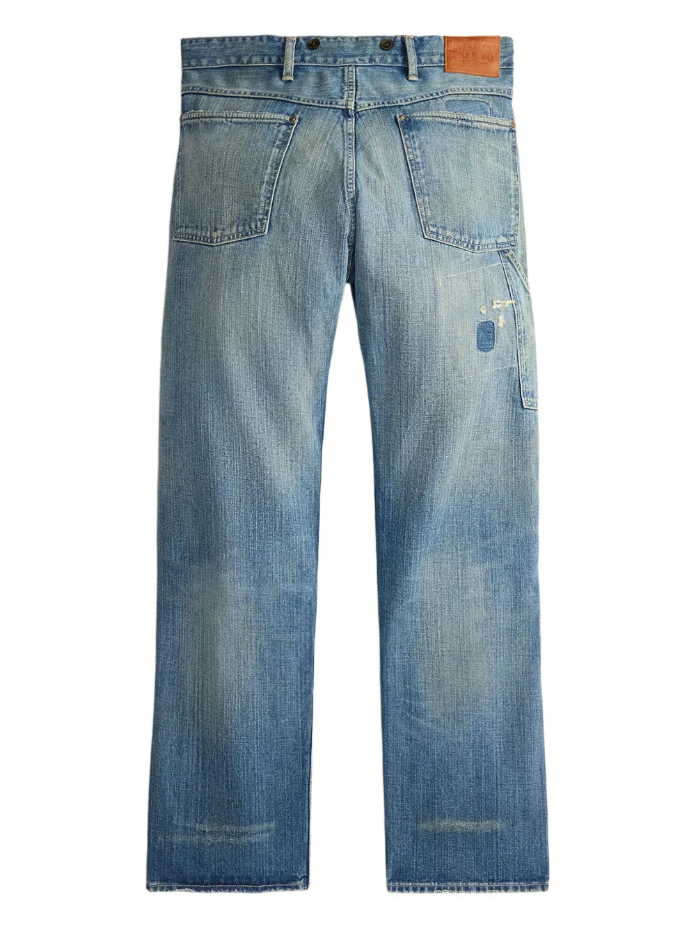 Ralph Lauren RRL Gerafelde katoenen jeans Blauw