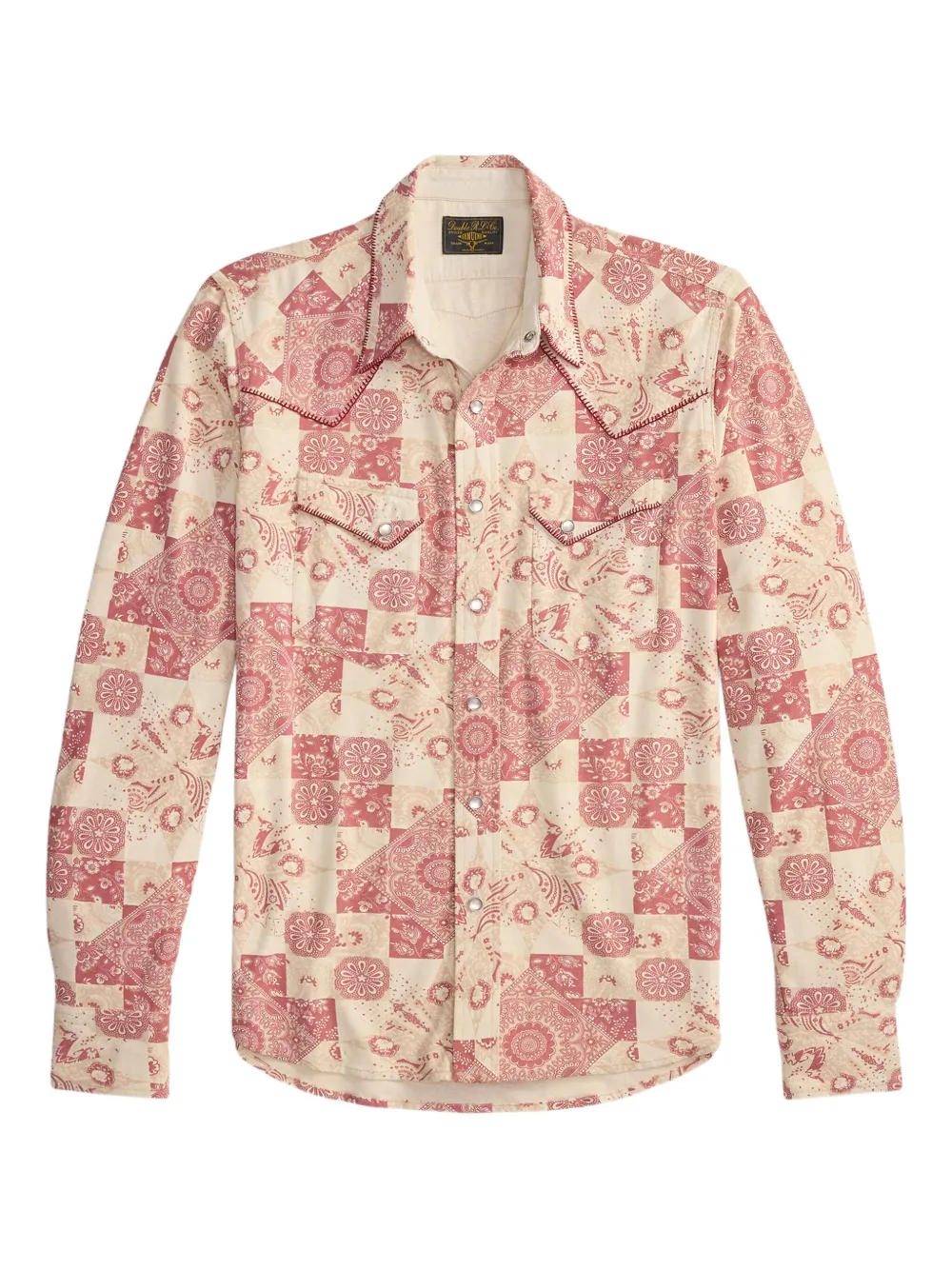 Ralph Lauren RRL Camicia in cotone con stampa paisley - Toni neutri