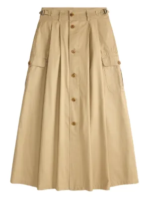 Sacai プリーツ スカート | ニュートラル | FARFETCH JP