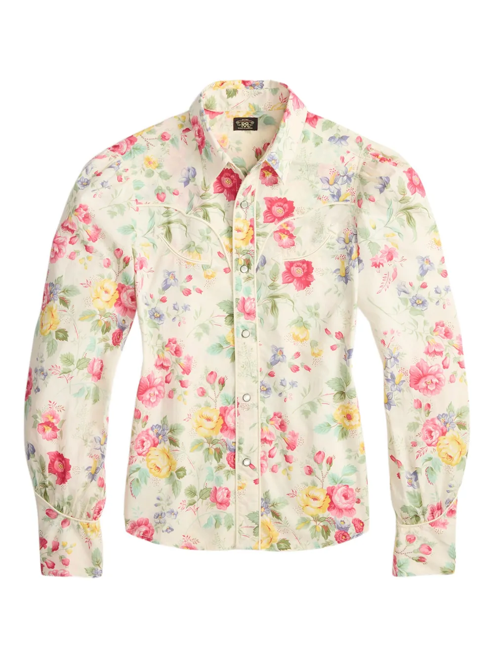 Ralph Lauren RRL Camicia a fiori a maniche lunghe - Toni neutri