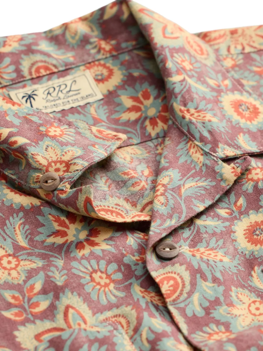 Ralph Lauren RRL フローラル ショートスリーブシャツ | ブルー 