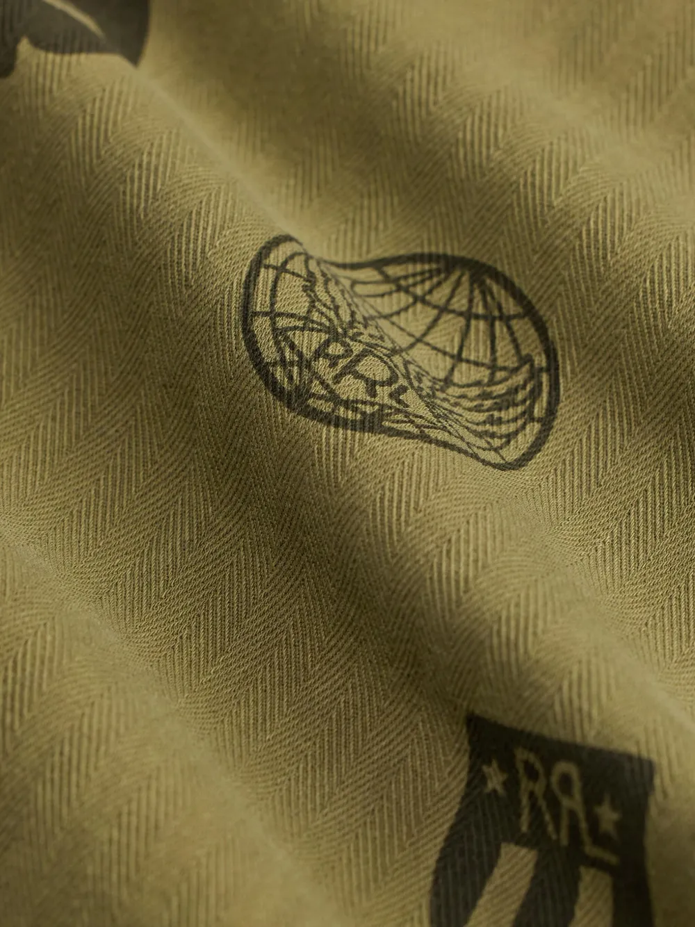 Ralph Lauren RRL グラフィック ショートスリーブシャツ | グリーン