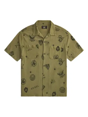 Ralph Lauren RRL グラフィック ショートスリーブシャツ | グリーン