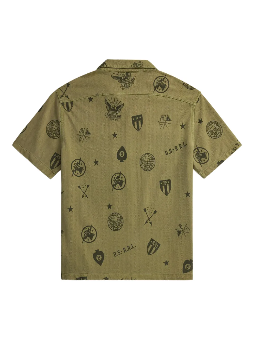 Ralph Lauren RRL Overhemd met print Groen