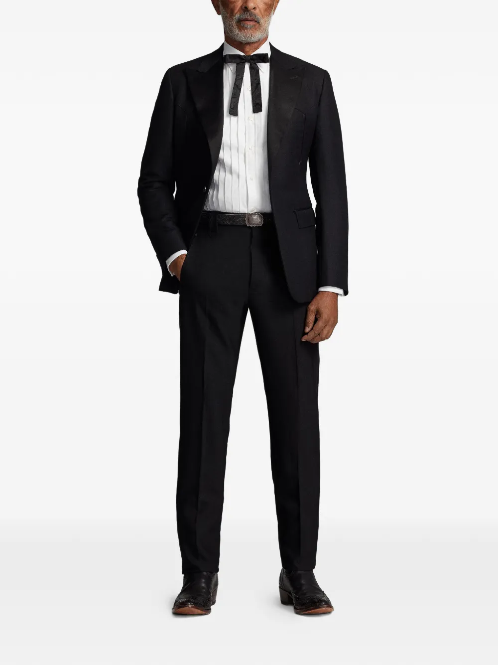 Ralph Lauren RRL Blazer met puntige revers Zwart