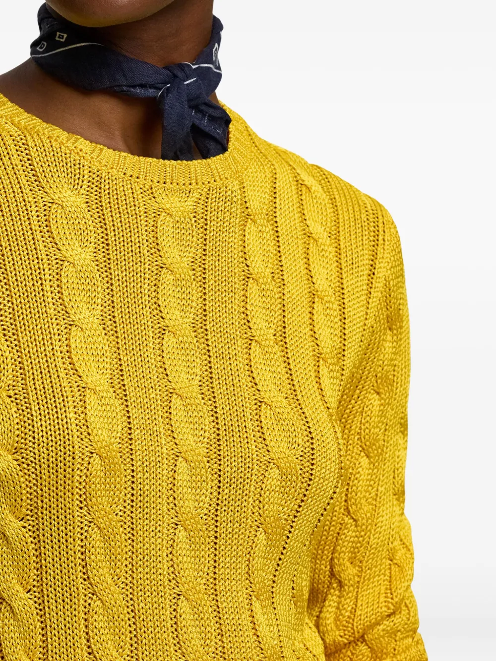 Ralph Lauren Collection Kabelgebreide trui Geel